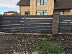 Забор жалюзи 72 метра фото в Икше